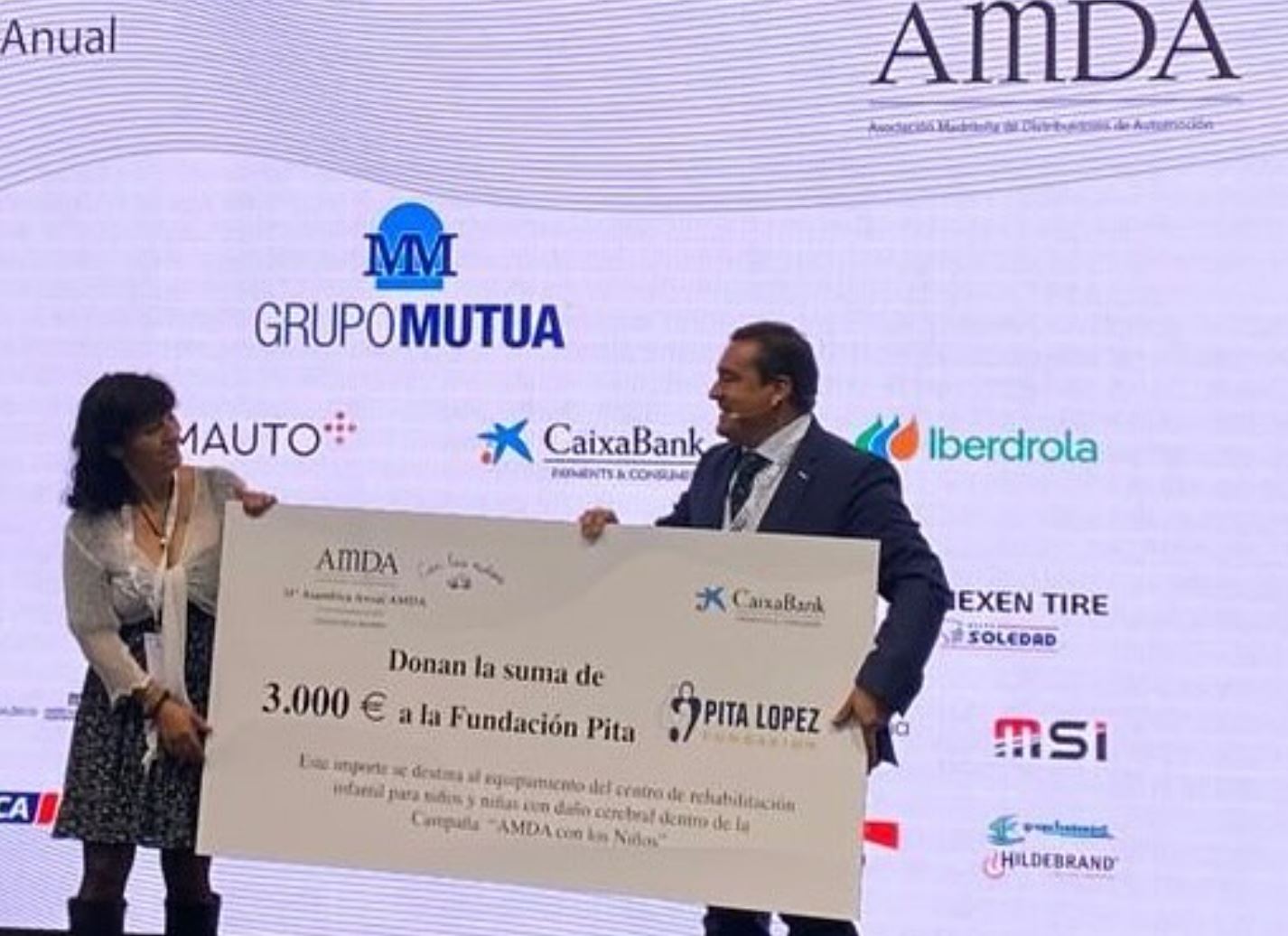 Aportación AMDA a Fundación Pita López